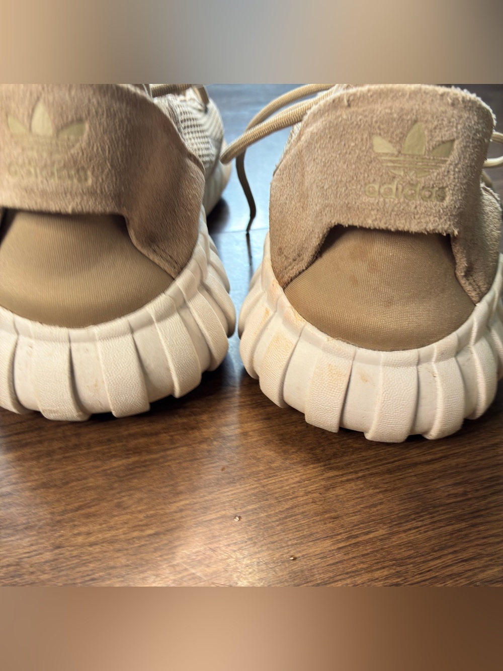 Adidas Original Tubular Doom Sock Primeknit Men’s Sneakers Khaki/White Size 11 - Picture 13 of 15